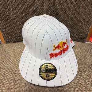 Red Bull White Pinstripe Cap